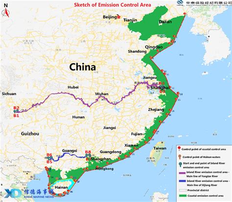 china eca area latitude and longitude